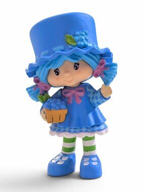 Strawberry Shortcake Mini Action Figure Toy: Blueberry Muffin, 2.5 in.